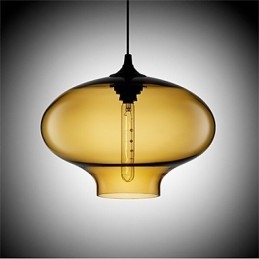 Retro Creatieve Enkele Kop Glazen Hanglamp Café In De Goudviskom