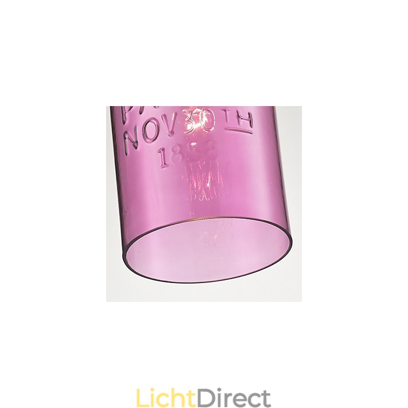 1-lichts moderne glazen hanglamp in transparant bubbelontwerp