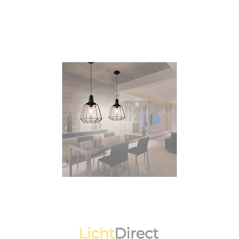 Rustieke Lodge Retro Country Mini Stijl Schilderij Metalen Hanglamp Garage