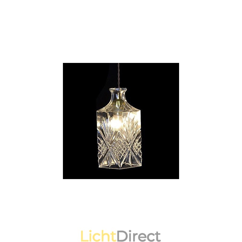 Moderne, eigentijdse kristallen metalen hanglamp