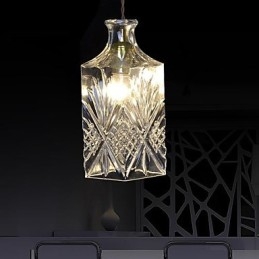 Moderne, eigentijdse kristallen metalen hanglamp