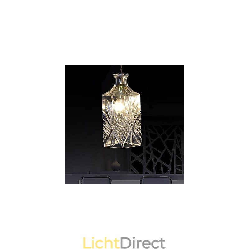 Moderne, eigentijdse kristallen metalen hanglamp