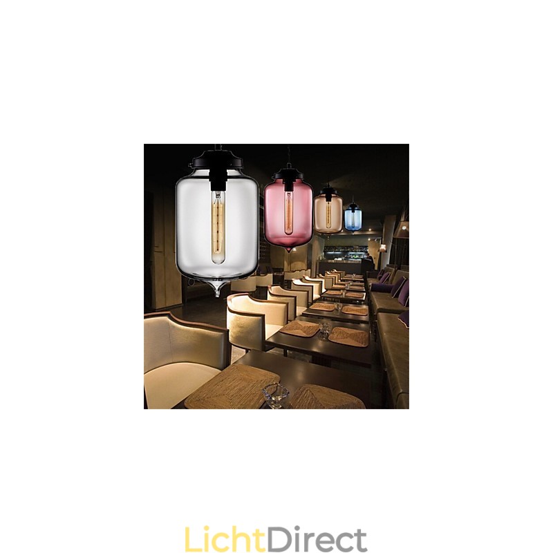 Retro Creatieve Enkele Kop Glazen Hanglamp Café In De Goudviskom