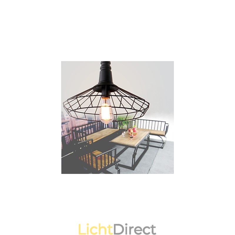 Rustieke Lodge Retro Country Mini Stijl Schilderij Metalen Hanglamp Garage