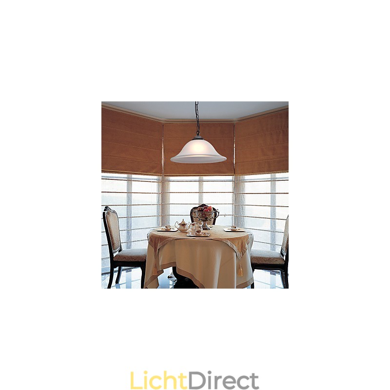 Traditionele klassieke komvormige mini-stijl bronzen hanglamp