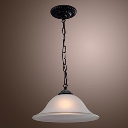 Traditionele klassieke komvormige mini-stijl bronzen hanglamp