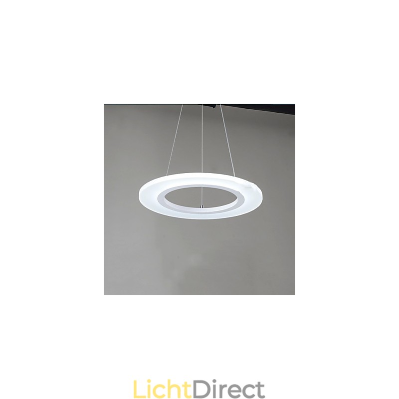 Hanglamp Ronde Plafondkroonluchter Melkachtig Acryl Plafondlampen met Enkele Ring