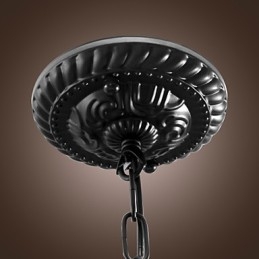 Traditionele klassieke komvormige mini-stijl bronzen hanglamp