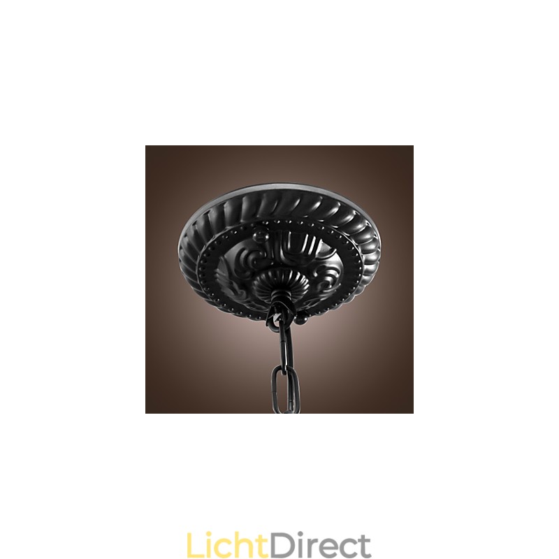 Traditionele klassieke komvormige mini-stijl bronzen hanglamp