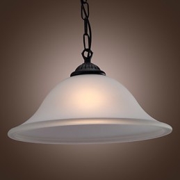 Traditionele klassieke komvormige mini-stijl bronzen hanglamp