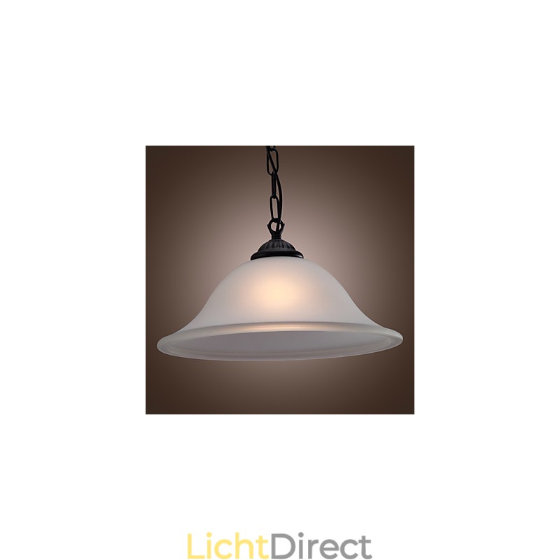 Traditionele klassieke komvormige mini-stijl bronzen hanglamp