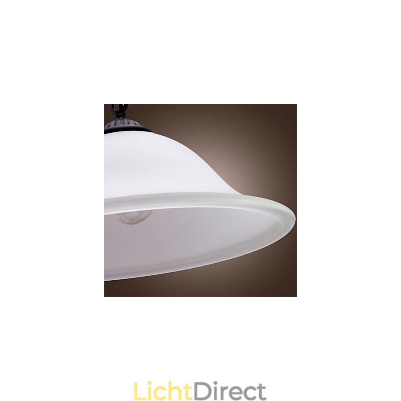 Traditionele klassieke komvormige mini-stijl bronzen hanglamp