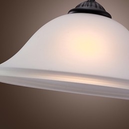 Traditionele klassieke komvormige mini-stijl bronzen hanglamp