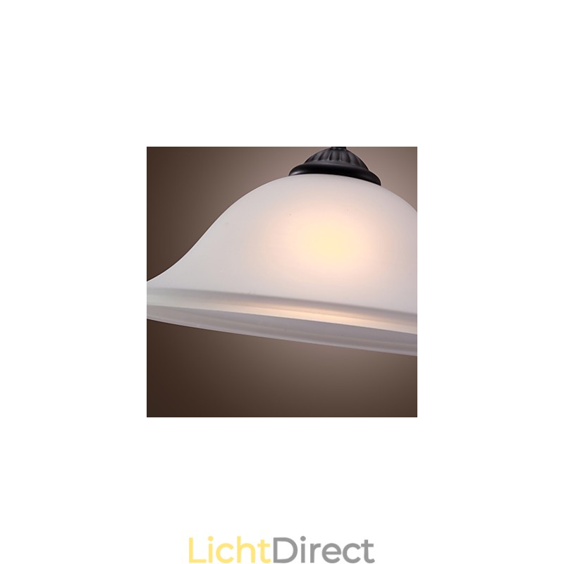 Traditionele klassieke komvormige mini-stijl bronzen hanglamp