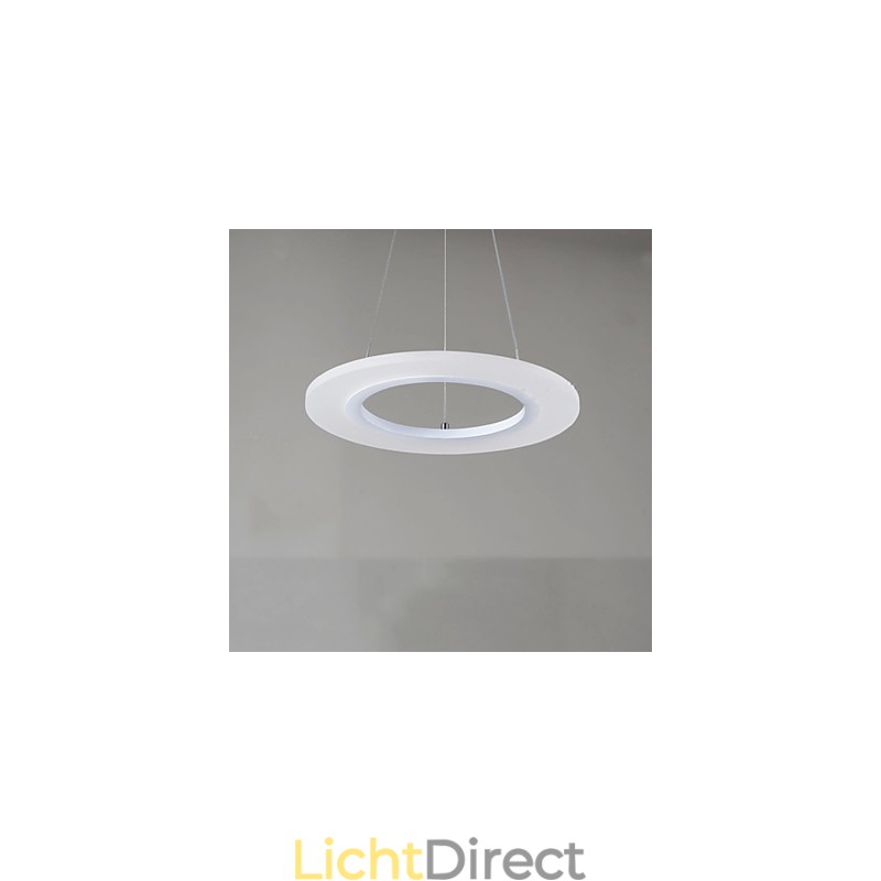 Hanglamp Ronde Plafondkroonluchter Melkachtig Acryl Plafondlampen met Enkele Ring