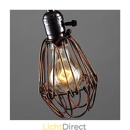 Amerikaanse Landelijke Industriële Windlamp Retro Kleine Kroonluchter IJzeren Kooi Amerikaanse Landelijke Industriële Windlamp Retro Kleine Kroonluchter IJzeren Kooi