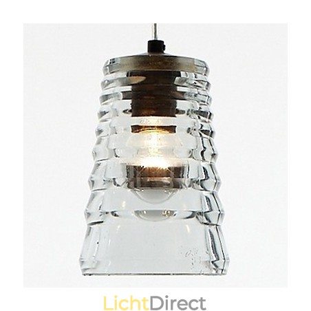 Moderne, eigentijdse glazen hanglamp