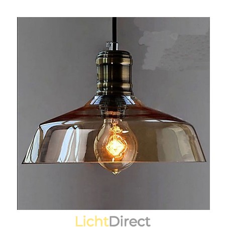 Eenvoudige retro industriële glazen hanglamp Eenvoudige retro industriële glazen hanglamp