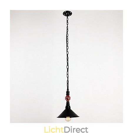 Waterpijp Retro Plating 1 Licht Schilderij Hanglamp