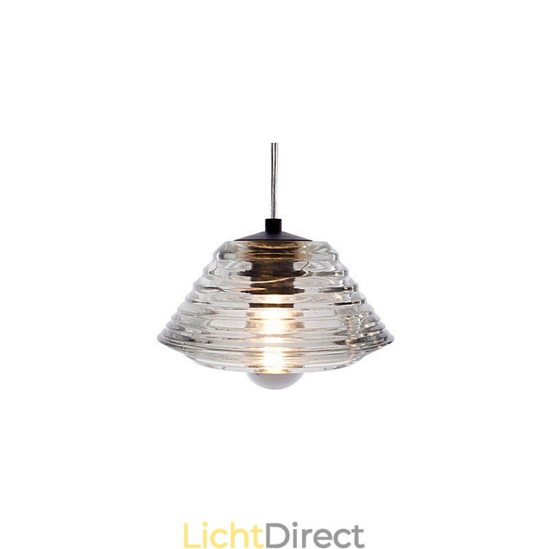 Moderne, eigentijdse glazen hanglamp