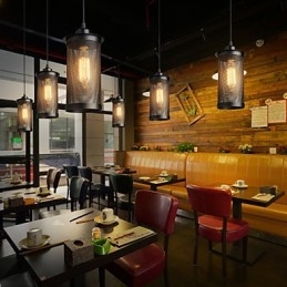 Creatieve metalen gaas hanglamp Eenvoudige hanglampen Café hanglamp