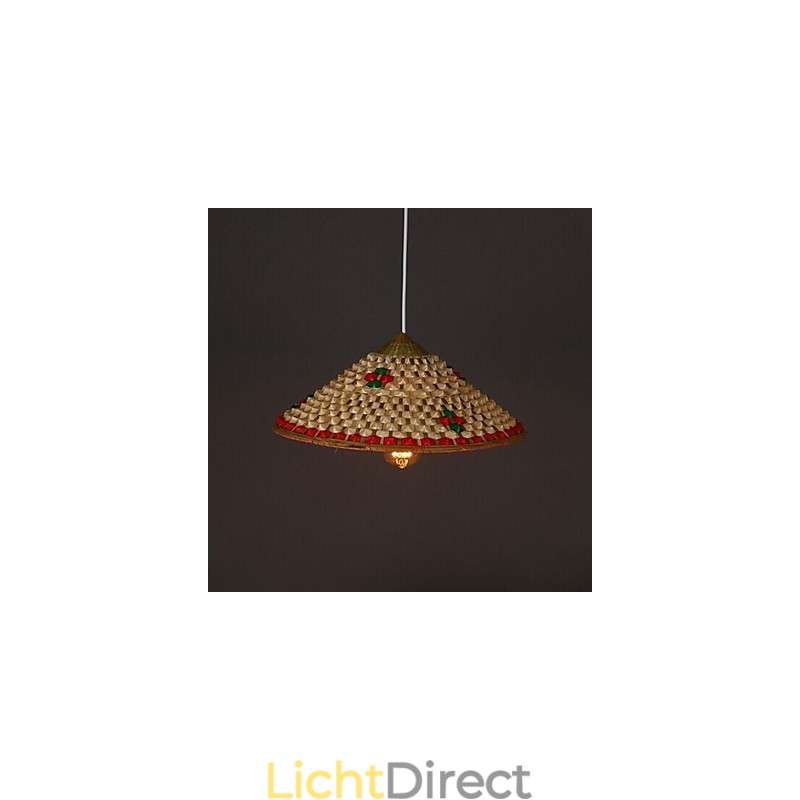 Koffie Bamboe Hoeden Hoed Kroonluchter Lamp
