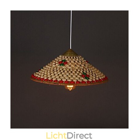 Koffie Bamboe Hoeden Hoed Kroonluchter Lamp Koffie Bamboe Hoeden Hoed Kroonluchter Lamp
