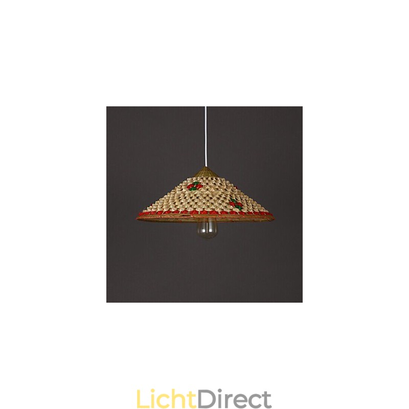 Koffie Bamboe Hoeden Hoed Kroonluchter Lamp