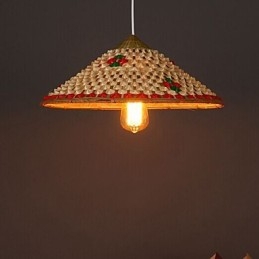 Koffie Bamboe Hoeden Hoed Kroonluchter Lamp