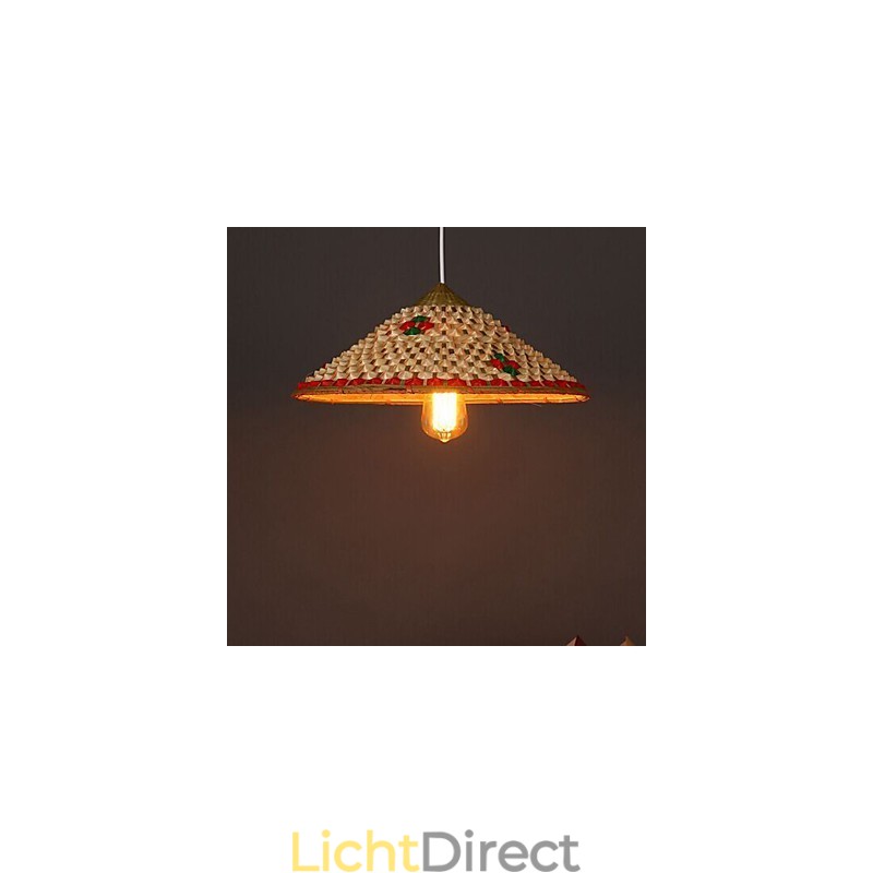 Koffie Bamboe Hoeden Hoed Kroonluchter Lamp