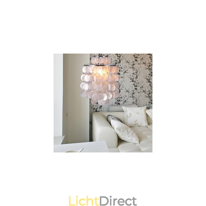 Moderne, eigentijdse mini-stijl chromen hanglamp