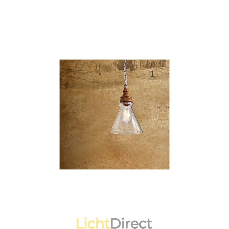 Houtnerf Kristallen Hanglamp Café Verlichting Lampen En Lantaarns