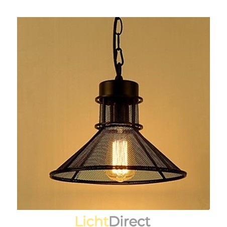 Amerikaans Café Terras Mode Zwarte Paraplu Raster Hanglamp