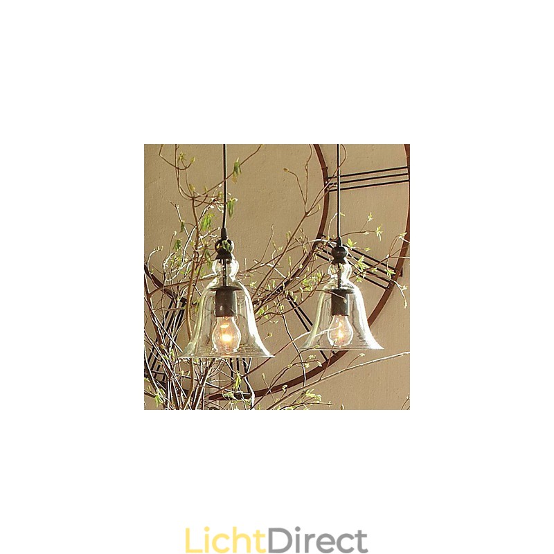 Traditionele klassieke vintage kom mini-stijl hanglamp