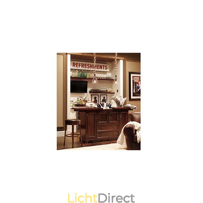 Traditionele klassieke vintage kom mini-stijl hanglamp