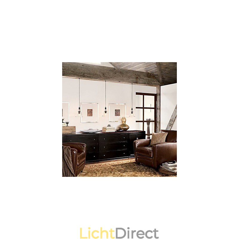 Traditionele klassieke vintage kom mini-stijl hanglamp