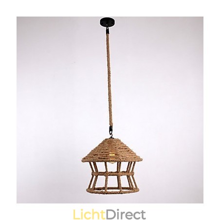 Rope 1-lichts hanglamp, eigentijds, landelijk