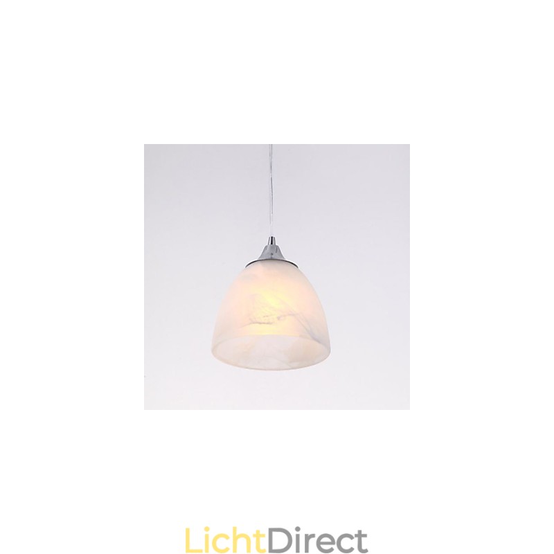 Moderne wijnbeker langwerpige hanglamp met drie lampen