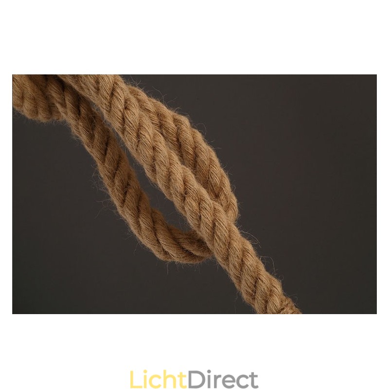 1 licht DIY kunst henneptouw licht creatieve henneptouw kroonluchter lang 100cm Stuur 1 lamp