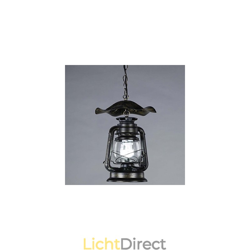 Vintage messing lantaarn hanglamp met 1 licht