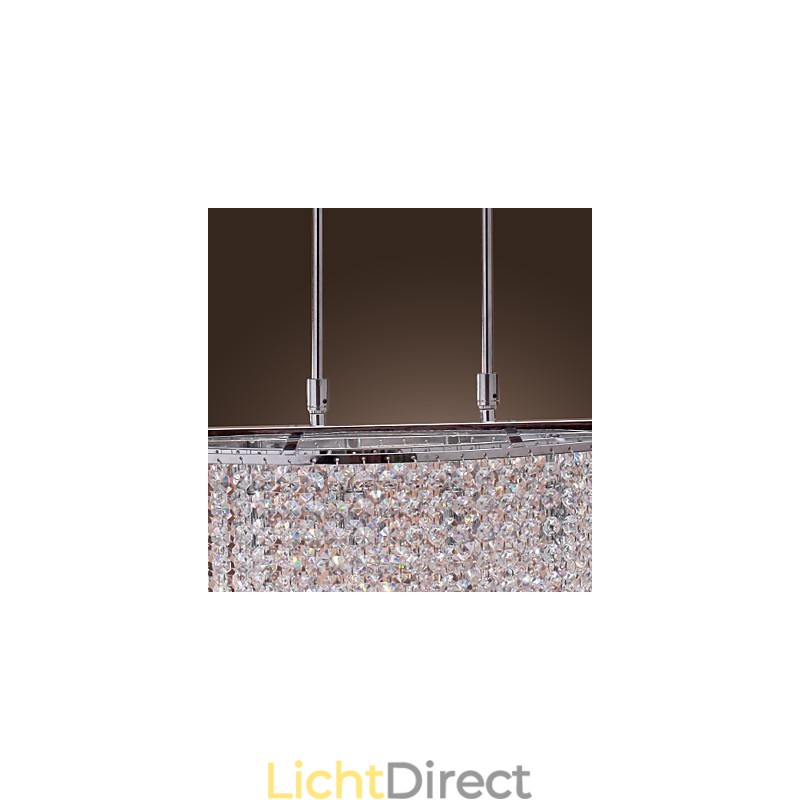 Moderne eigentijdse kristallen gegalvaniseerde hanglamp