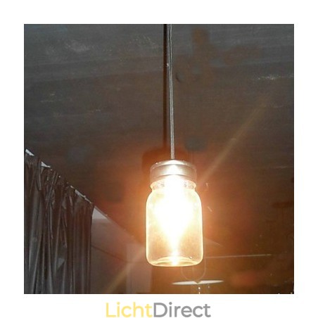 Moderne minimalistische hanglamp met 1 licht in flesvorm Moderne minimalistische hanglamp met 1 licht in flesvorm