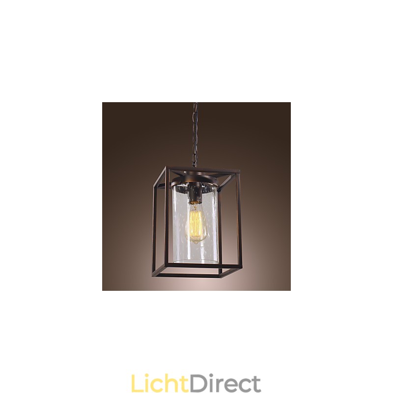 Traditionele klassieke vintage lantaarn mini-stijl gegalvaniseerde hanglamp eetkamer