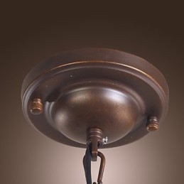 Traditionele klassieke vintage lantaarn mini-stijl gegalvaniseerde hanglamp eetkamer