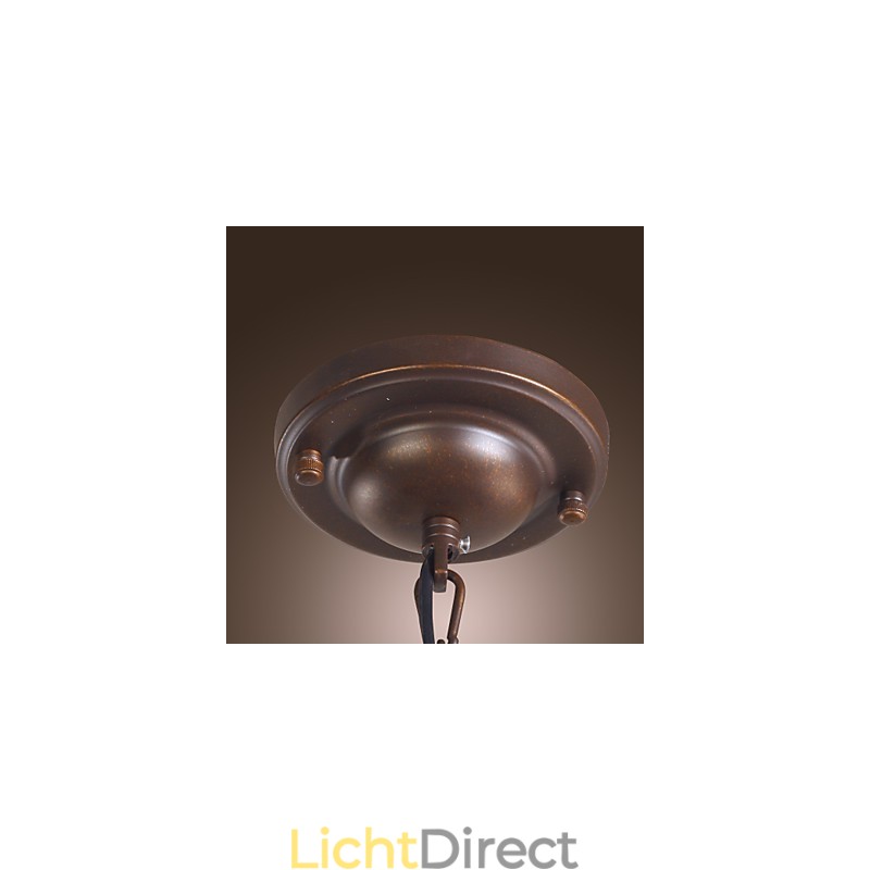 Traditionele klassieke vintage lantaarn mini-stijl gegalvaniseerde hanglamp eetkamer