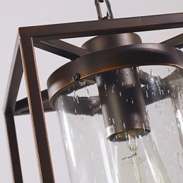 Traditionele klassieke vintage lantaarn mini-stijl gegalvaniseerde hanglamp eetkamer