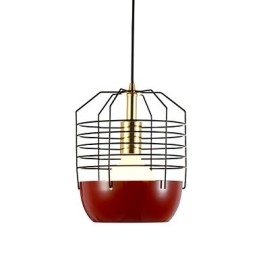 Mini Artistieke Spinnenweb Hanglamp 1 Licht Moderne Eenvoudige Afwerking Zwart Wit Groen Rood Koolstofstaal Hanglamp