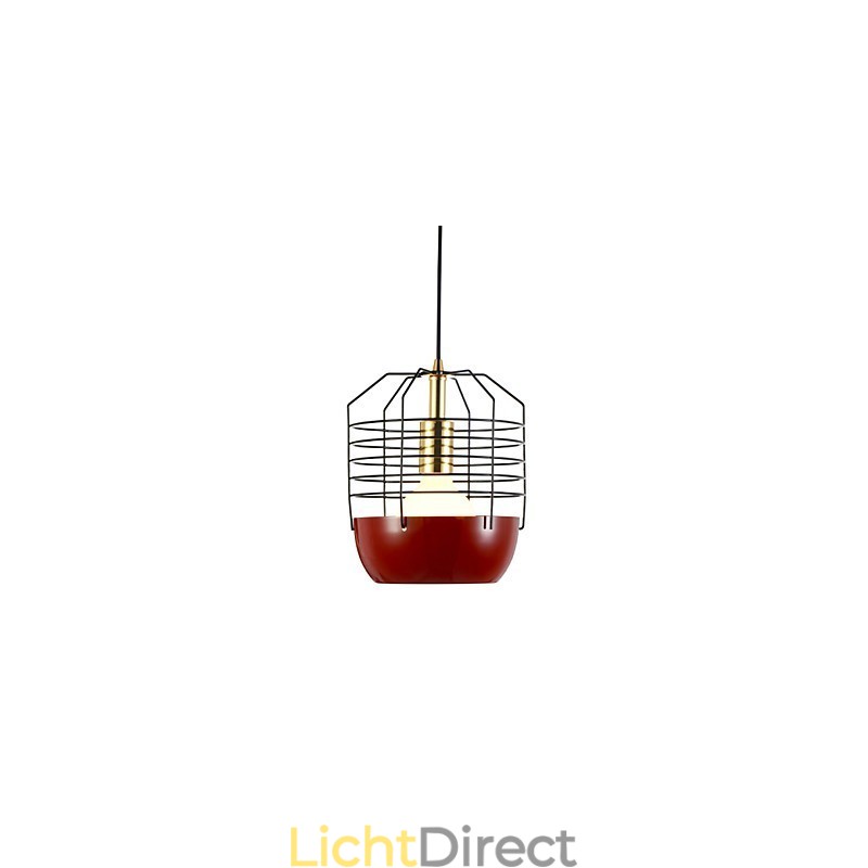 Mini Artistieke Spinnenweb Hanglamp 1 Licht Moderne Eenvoudige Afwerking Zwart Wit Groen Rood Koolstofstaal Hanglamp