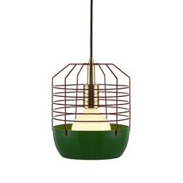 Mini Artistieke Spinnenweb Hanglamp 1 Licht Moderne Eenvoudige Afwerking Zwart Wit Groen Rood Koolstofstaal Hanglamp