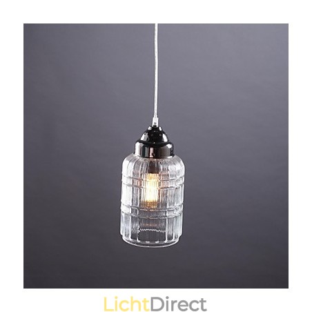 Moderne eigentijdse traditionele klassieke vintage lantaarn landelijke nikkel glazen hanglamp eetkamer